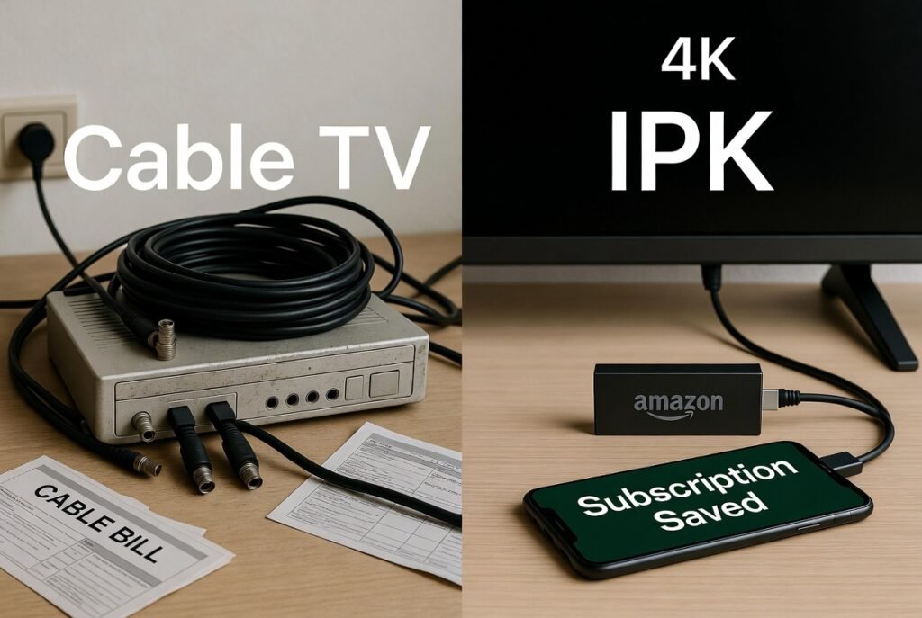 Best IPTV Subscription in Brampton 2026 – Free Trial - USA iptv Stream Step-by-step guide showing how to install IPTV app on Amazon Firestick 4K for streaming in Brampton and Canada