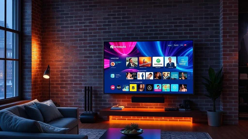 IPTV on Smart TV USA – Best Working Methods 2026 - USA iptv Stream Premium fast streaming service on smart TV in New York City apartment