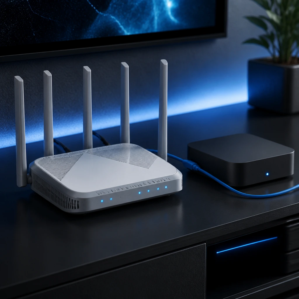 Brocoflix App Review & Setup Guide (2026): Features, Download & Best Settings - USA iptv Stream Amazon Fire TV Stick connected to TV for Brocoflix installation